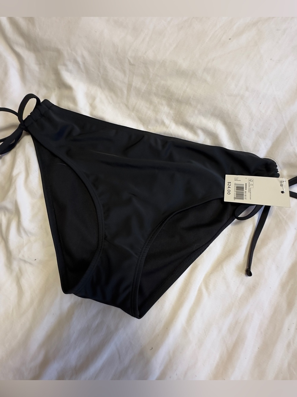 & Other Stories Black Tie-Side Bikini Bottom